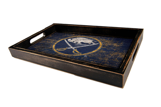 Buffalo Sabres Distressed Serving Tray with Team Color by Fan Creations