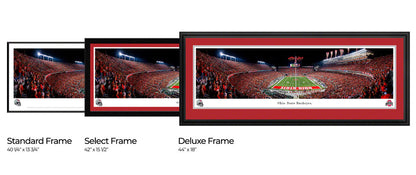 Ohio State Buckeyes Football End Zone Fan Cave Decor - Ohio Stadium Panoramic Picture by Blakeway Panoramas