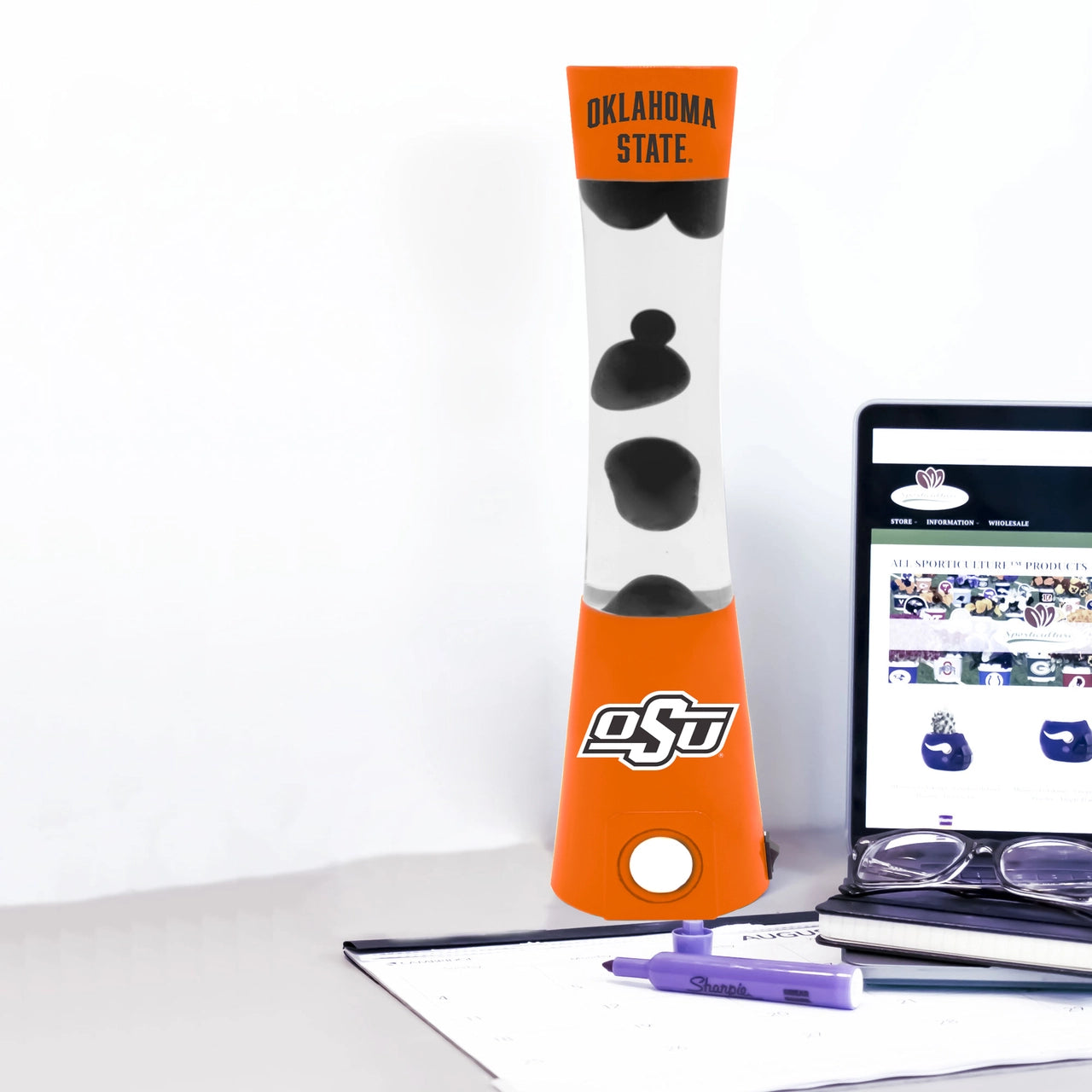 Oklahoma State Cowboys Magma Lamp - Bluetooth Speaker by Sporticulture