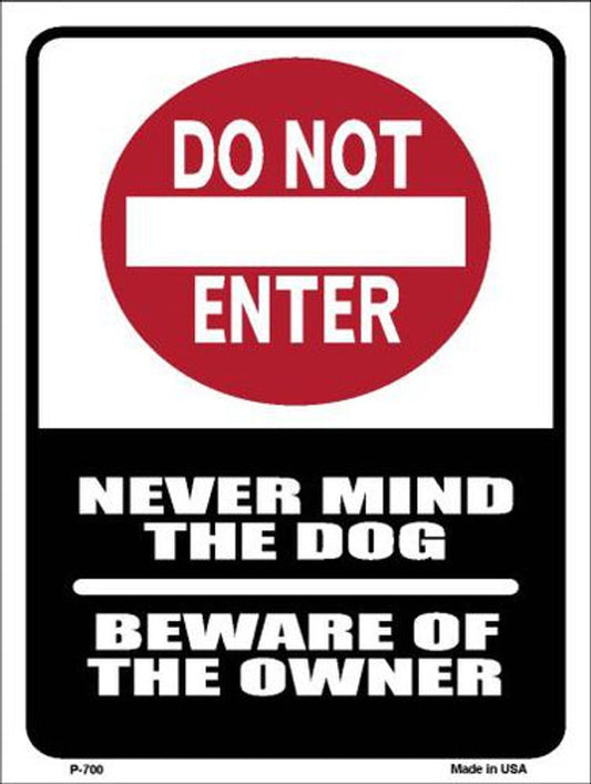 "Do Not Enter" Metal Parking Sign - 9" x 12", Weather Resistant, High-Quality Aluminum, Pre-drilled Holes, Made in USA. Brand New and easy to mount.