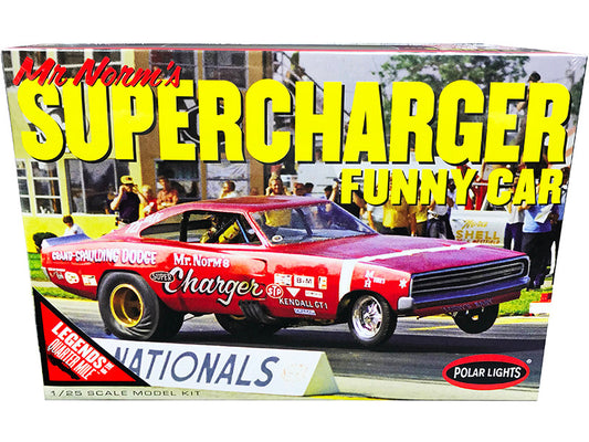 1969 Dodge Charger Funny Car "Mr. Norm's Supercharger" "Legends of the Quarter Mile" 1/25 Scale Skill 2 Model Kit by Polar Lights
