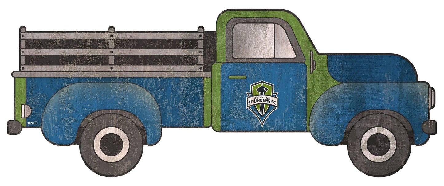 Seattle Sounders 15" Cutout Truck Sign by Fan Creations