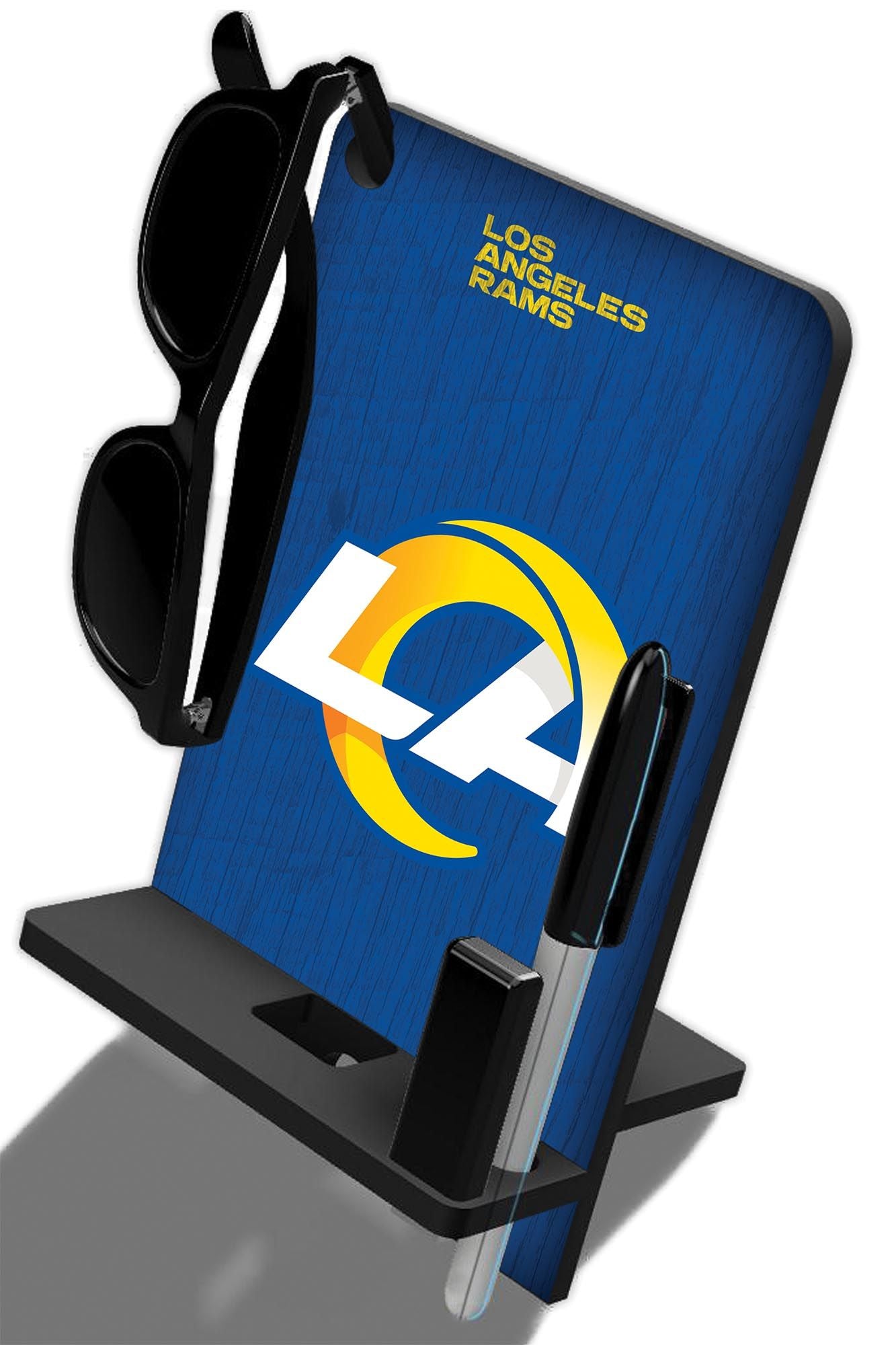 Los Angeles Rams 4-in-1 Desktop Phone Stand by Fan Creations