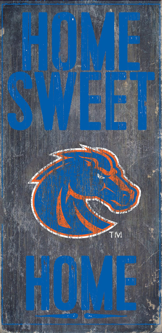 Boise State Broncos Home Sweet Home 6" x 12" Sign by Fan Creations