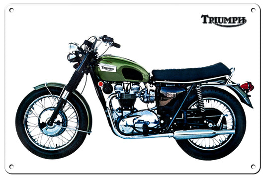 Triumph Motorcycle Classic British Motorcycle 12" x 18" Aluminum Metal Sign RG107B