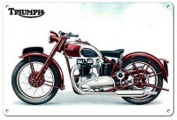 Triumph Classic British Motorcycle 12" x 18" Aluminum Metal Sign RG114B