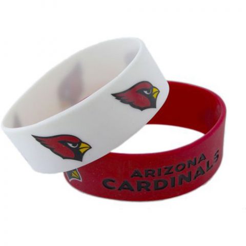 Arizona Cardinals Pack of 2 Silicone Bracelets by Aminco