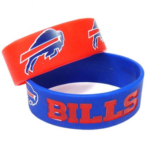 Buffalo Bills Pack of 2 Silicone Bracelet by Aminco