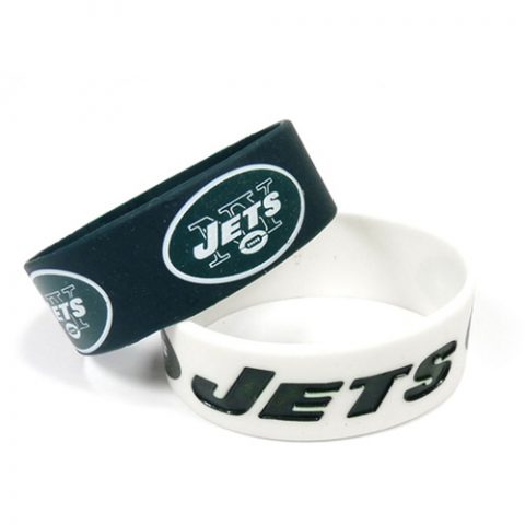 New York Jets Pack of 2 Silicone Bracelet by Aminco