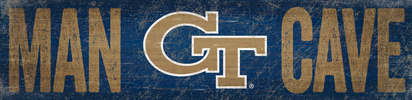 Georgia Tech Yellow Jackets Man Cave Sign by Fan Creations