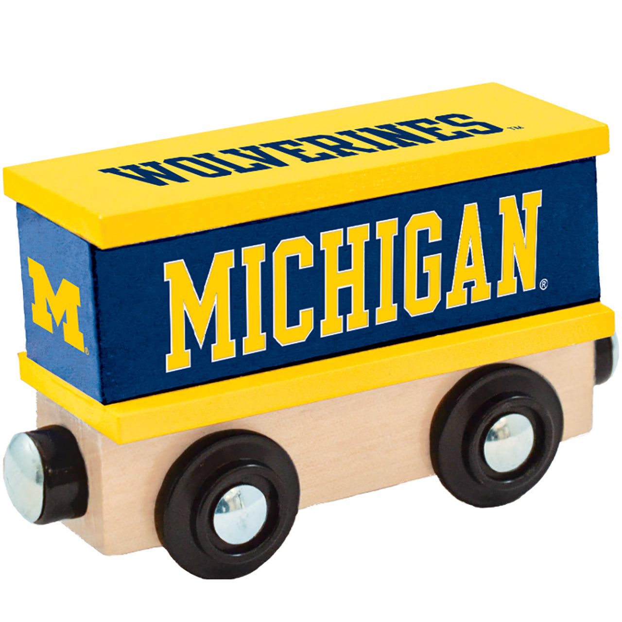 Michigan Wolverines Wooden Boxed Car Train by Masterpieces