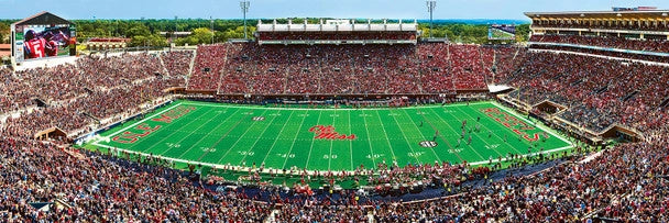 Mississippi {Ole  Miss} Rebels Vaught Hemingway Stadium 1000 Piece Puzzle - Center View by Masterpieces