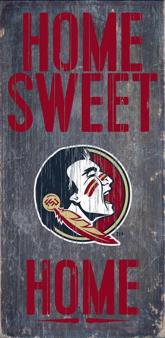 Florida State Seminoles Home Sweet Home 6" x 12" Sign by Fan Creations