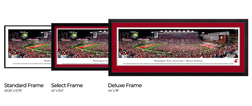 Washington State Cougars Football Panoramic Picture - Martin Stadium Fan Cave Decor by Blakeway Panoramas