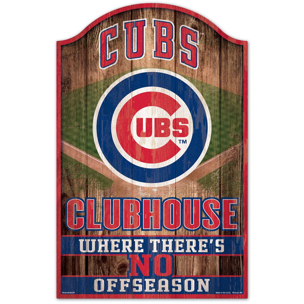 Chicago Cubs 11" x 17" Fan Cave Wood Sign by Wincraft