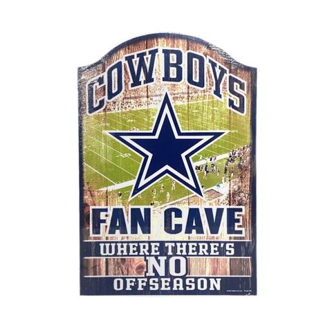 Dallas Cowboys 11" x 17" Fan Cave Wood Sign by Wincraft