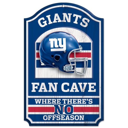 New York Giants 11" x 17" Fan Cave Wood Sign by Wincraft
