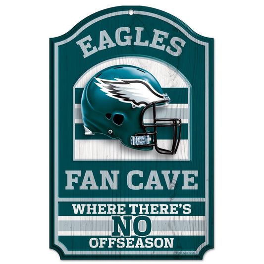 Philadelphia Eagles 11" x 17" Fan Cave Wood Sign by Wincraft
