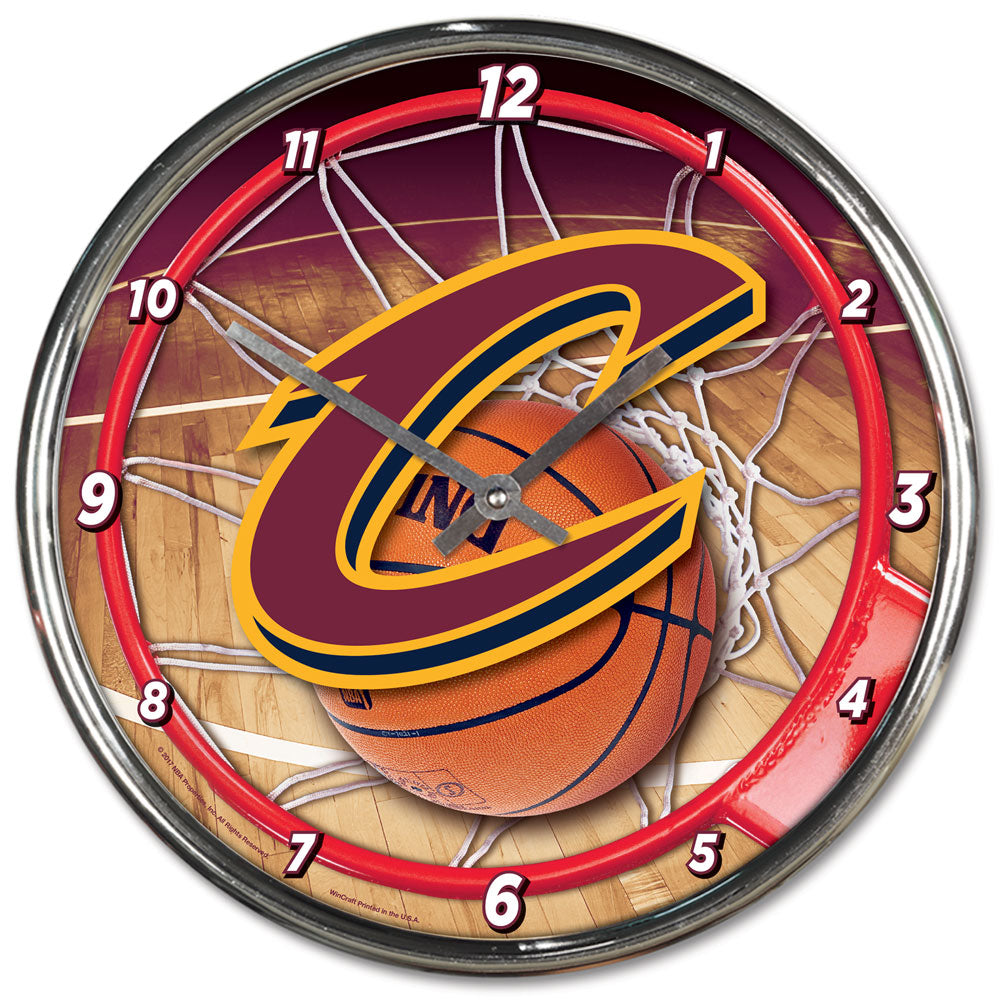Cleveland Cavaliers 12" Round Chrome Wall Clock by Wincraft