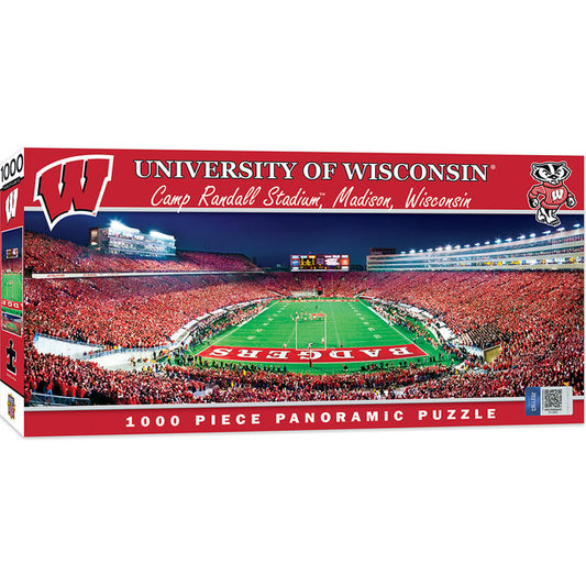 Wisconsin Badgers Camp Randell Stadium 1000 Piece Panoramic Puzzle - End View by Masterpieces