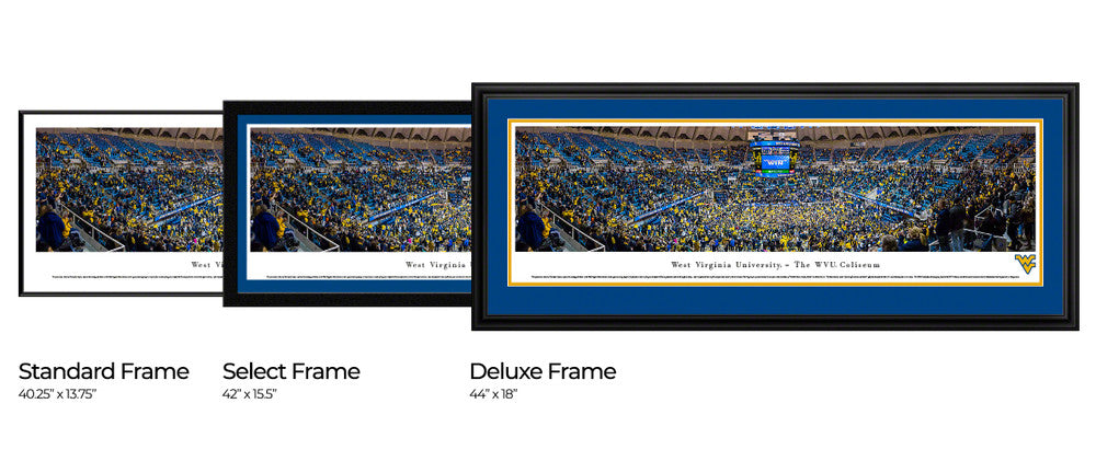 West Virginia University Mountaineers Basketball Panoramic Picture by Blakeway Panoramas