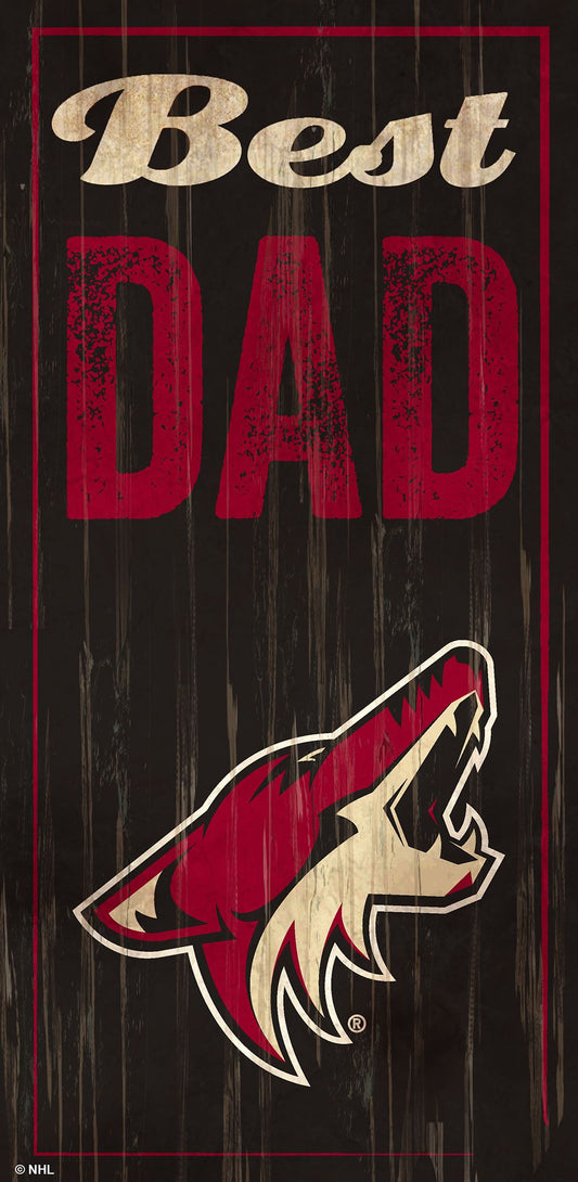 Arizona Coyotes Best Dad Sign by Fan Creations