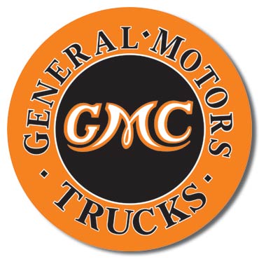 GMC Trucks 11.75" Round Metal Aluminum Sign - 1012