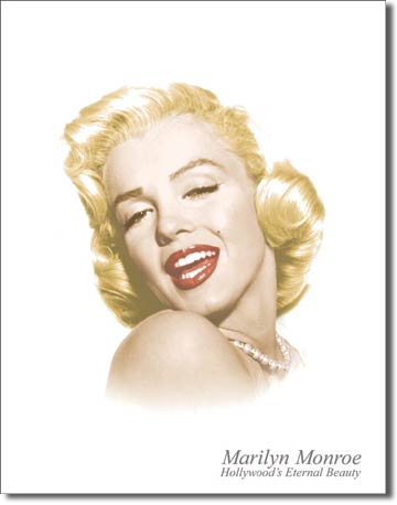 Monroe - Eternal Beauty 12.5" x 16" Metal Tin Sign - 1214