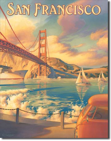 Erickson - Golden Gate 12.5" x 16" Metal Tin Sign - 1266