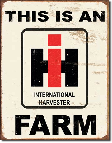 IH Farm 12.5" x 16" Metal Tin Sign - 1279