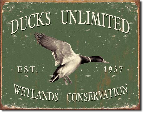 Ducks Unlimited - Since 1937 16" x 12.5" Metal Tin Sign - 1388