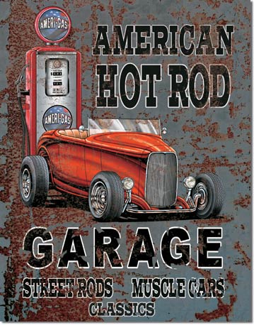 Legends - American Hot Rod 12.5" x 16" Metal Tin Sign - 1539