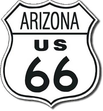 Route 66 Arizona 11" x 11" Metal Tin Sign - 169
