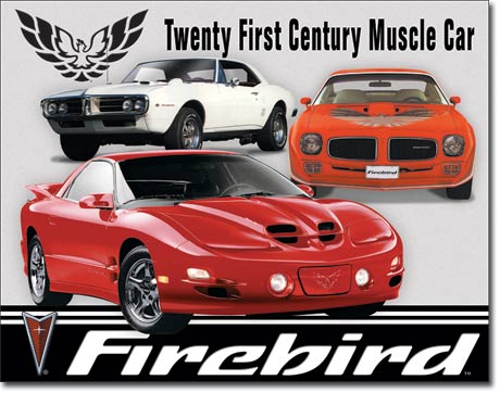 Pontiac Firebird Tribute 16" x 12.5" Metal Tin Sign - 1770
