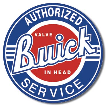 Buick Service 11.75" Round Metal Aluminum Sign - 185