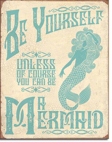 Mermaid Metal Sign