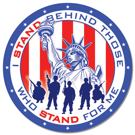I Stand For 11.75" Round Metal Aluminum Sign - 2333
