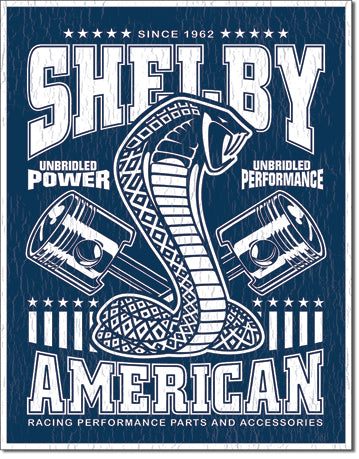 Shelby - Unbridled 12.5" x 16" Metal Tin Sign - 2372