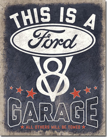 Ford V 8 Metal Sign