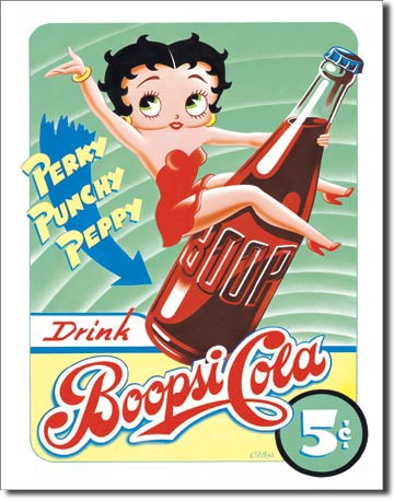 Betty Boop - Boopsie Cola Metal Tin Sign - 254