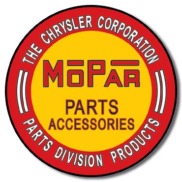 Mopar Metal 11.75" Round Metal Aluminum Sign - 613