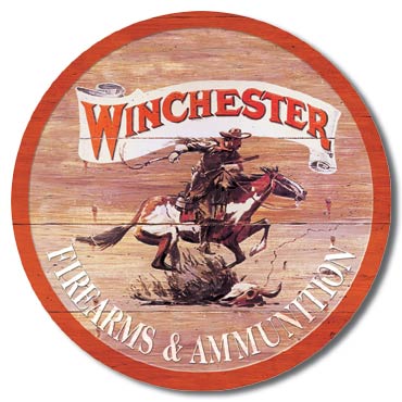 Winchester Express 11.75" Round Metal Aluminum Sign - 975