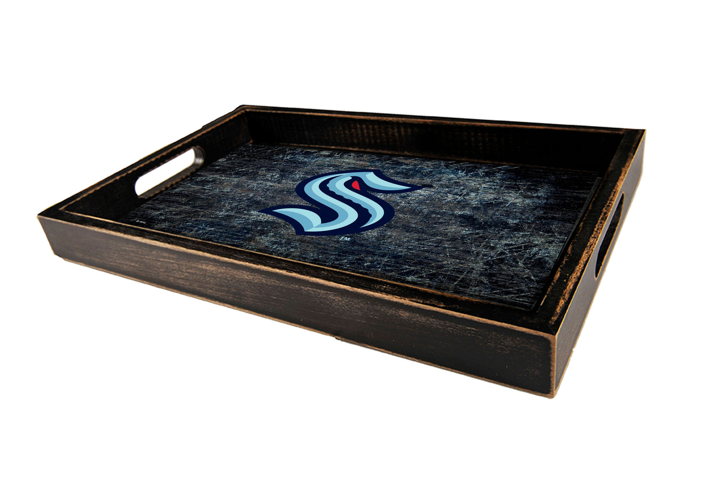 Seattle Kraken Distressed Serving Tray with Team Color by Fan Creations