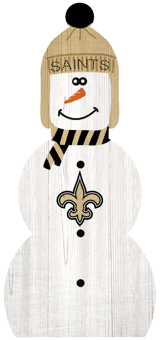 New Orleans Saints 31" Snowman Leaner by Fan Creations
