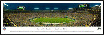 Green Bay Packers Lambeau Field at Night Panoramic Picture by Blakeway Panoramas