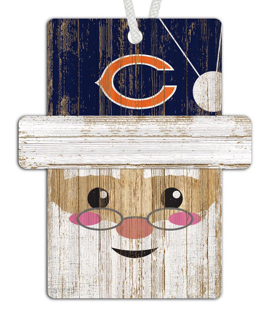 Chicago Bears Santa Ornament by Fan Creations