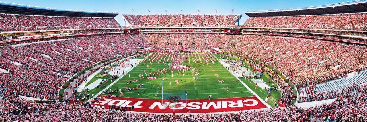 Alabama Crimson Tide 1000 Piece Panoramic Stadium Jigsaw Puzzle - End View by Masterpieces