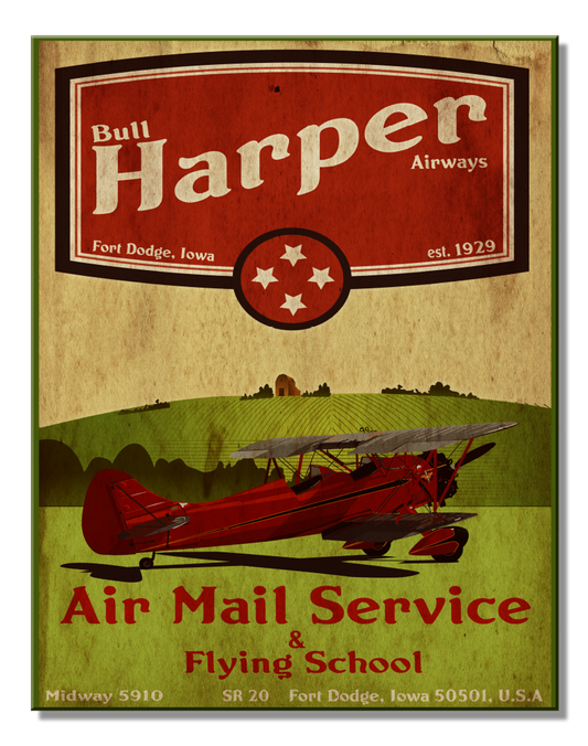 Air Mail Service Metal Tin Sign - 2771