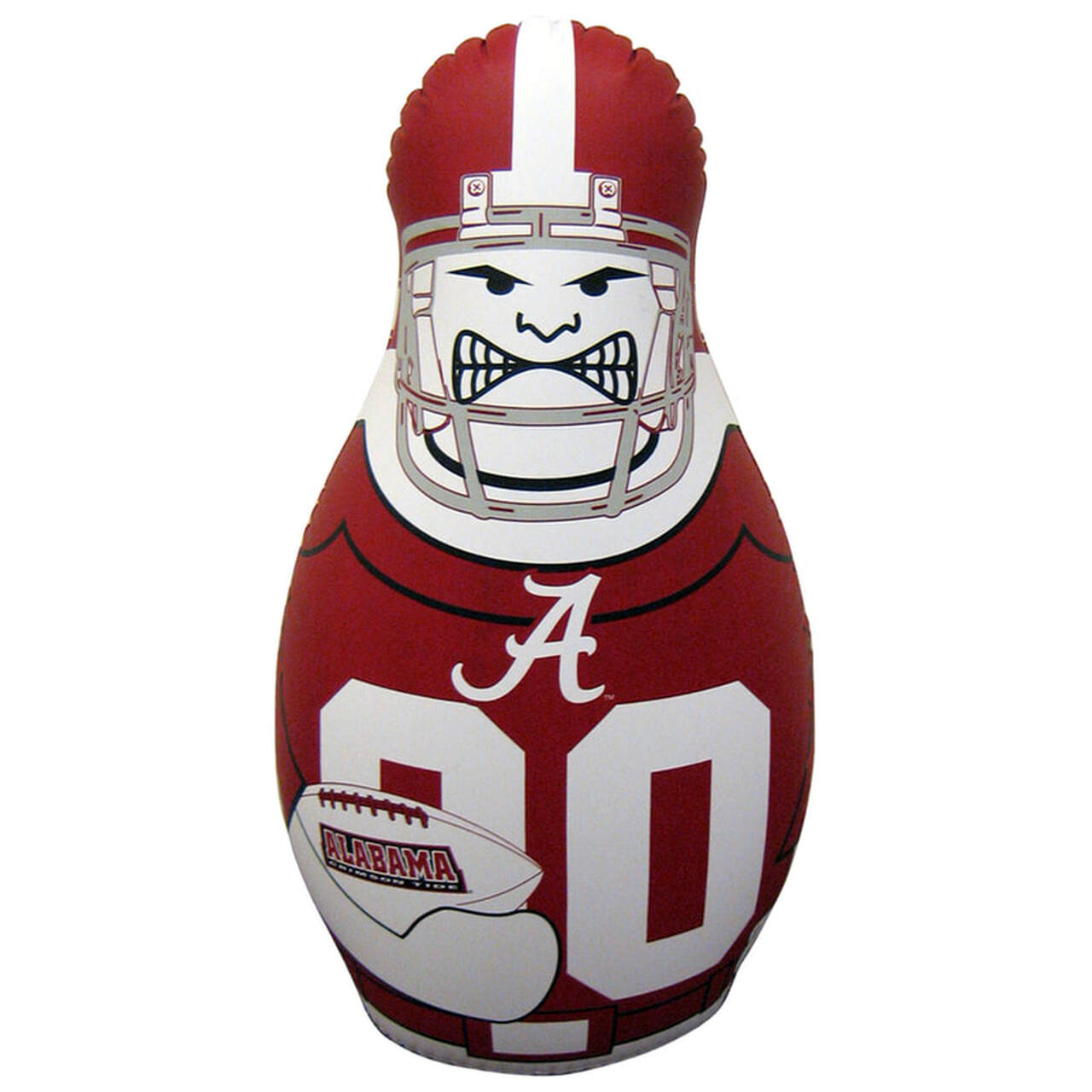 Kids Inflatable toy punching bag with Alabama Crimson Tide football player graphics