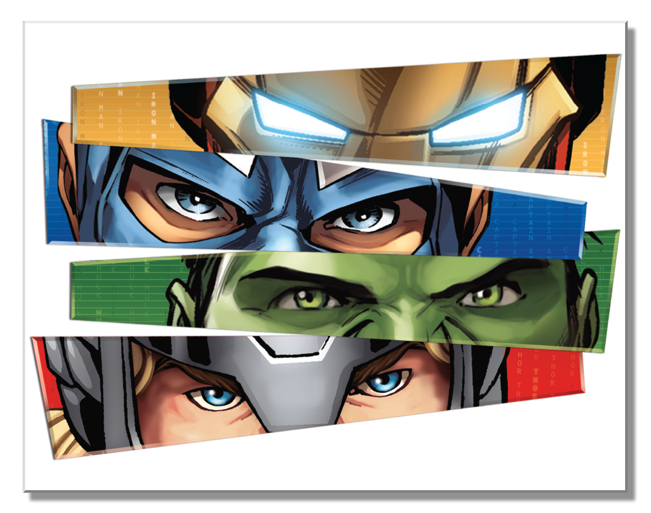 Avengers Group Eyes Metal Tin Sign - 2753